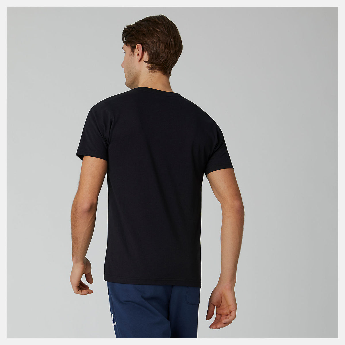 Men New Balance Essentials Stacked Logo Tee