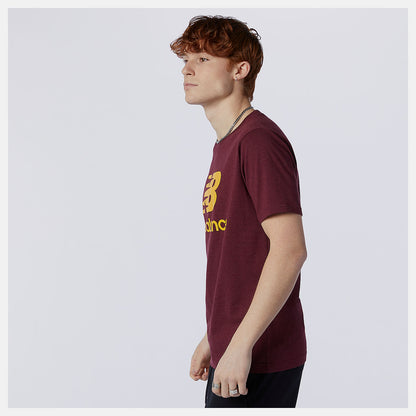 Men New Balance Essentials Stacked Logo Tee