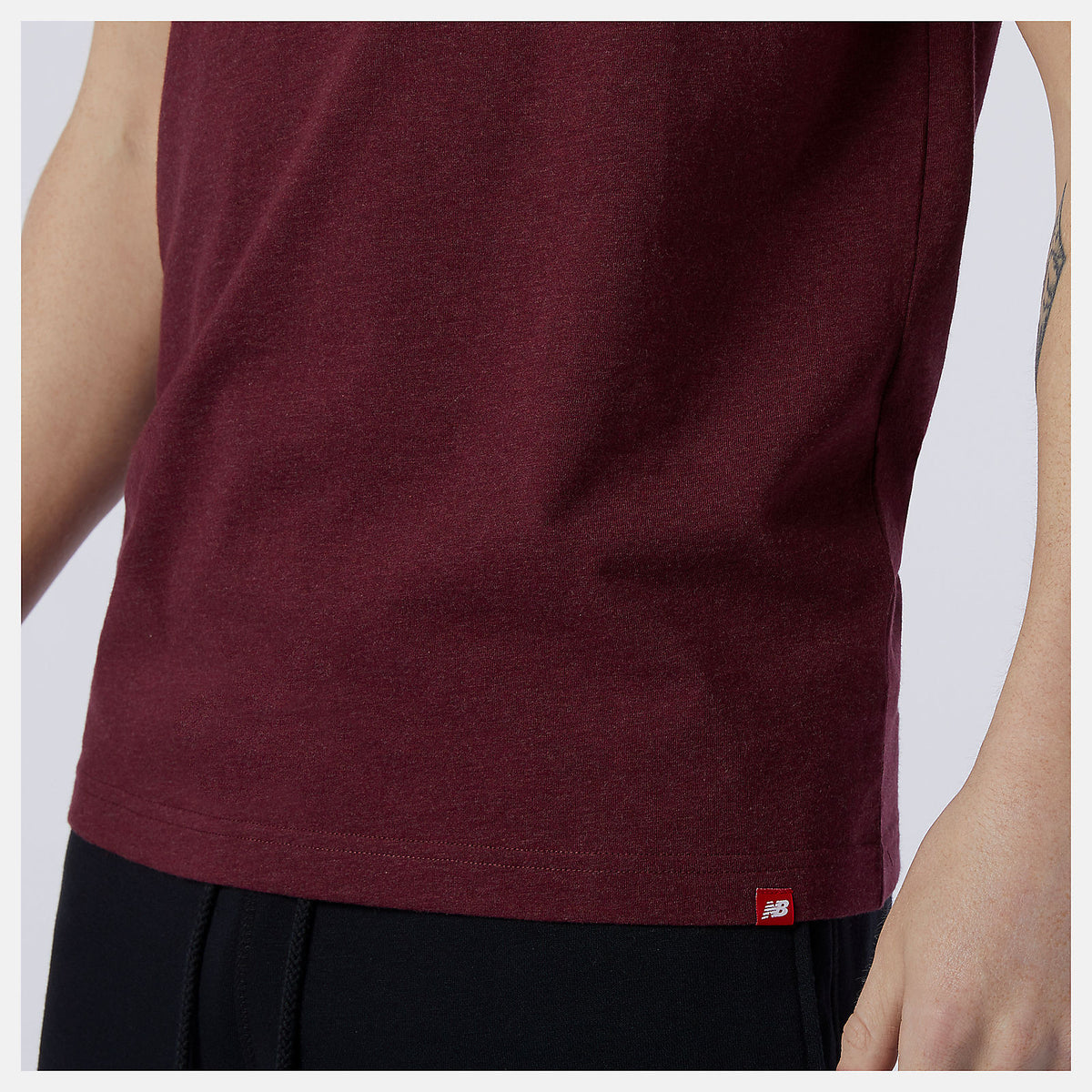 Men New Balance Essentials Stacked Logo Tee