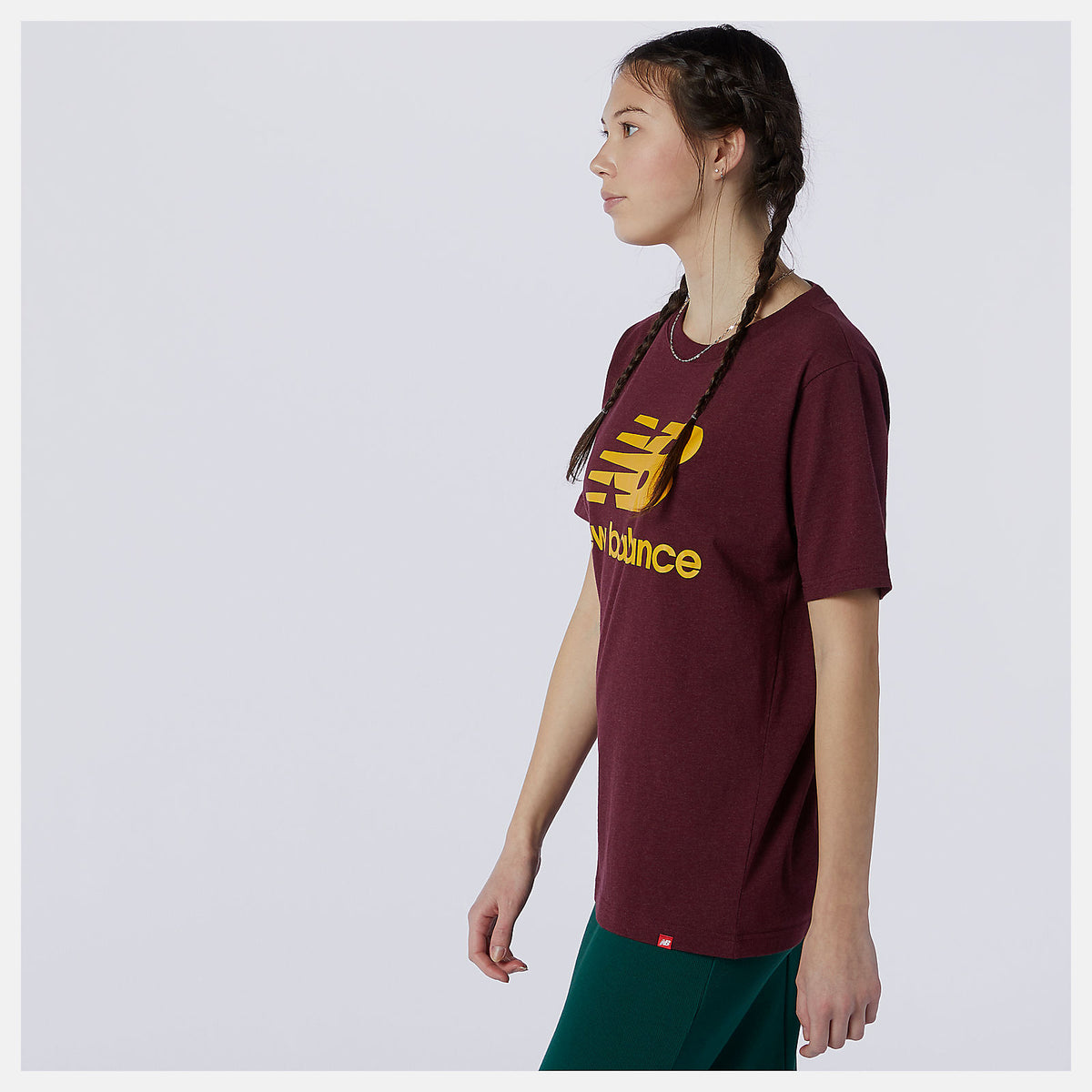 Men New Balance Essentials Stacked Logo Tee