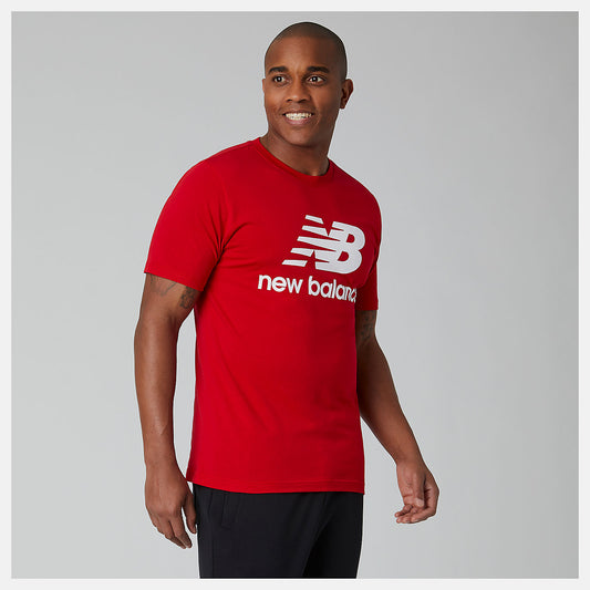 Men New Balance Essentials Stacked Logo Tee