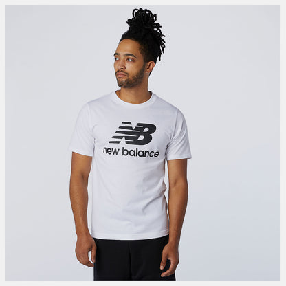 Men New Balance Essentials Stacked Logo Tee