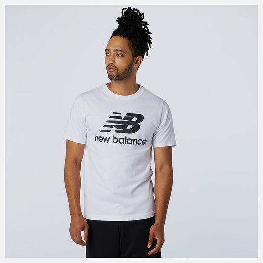 Men New Balance Essentials Stacked Logo Tee