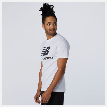 Men New Balance Essentials Stacked Logo Tee