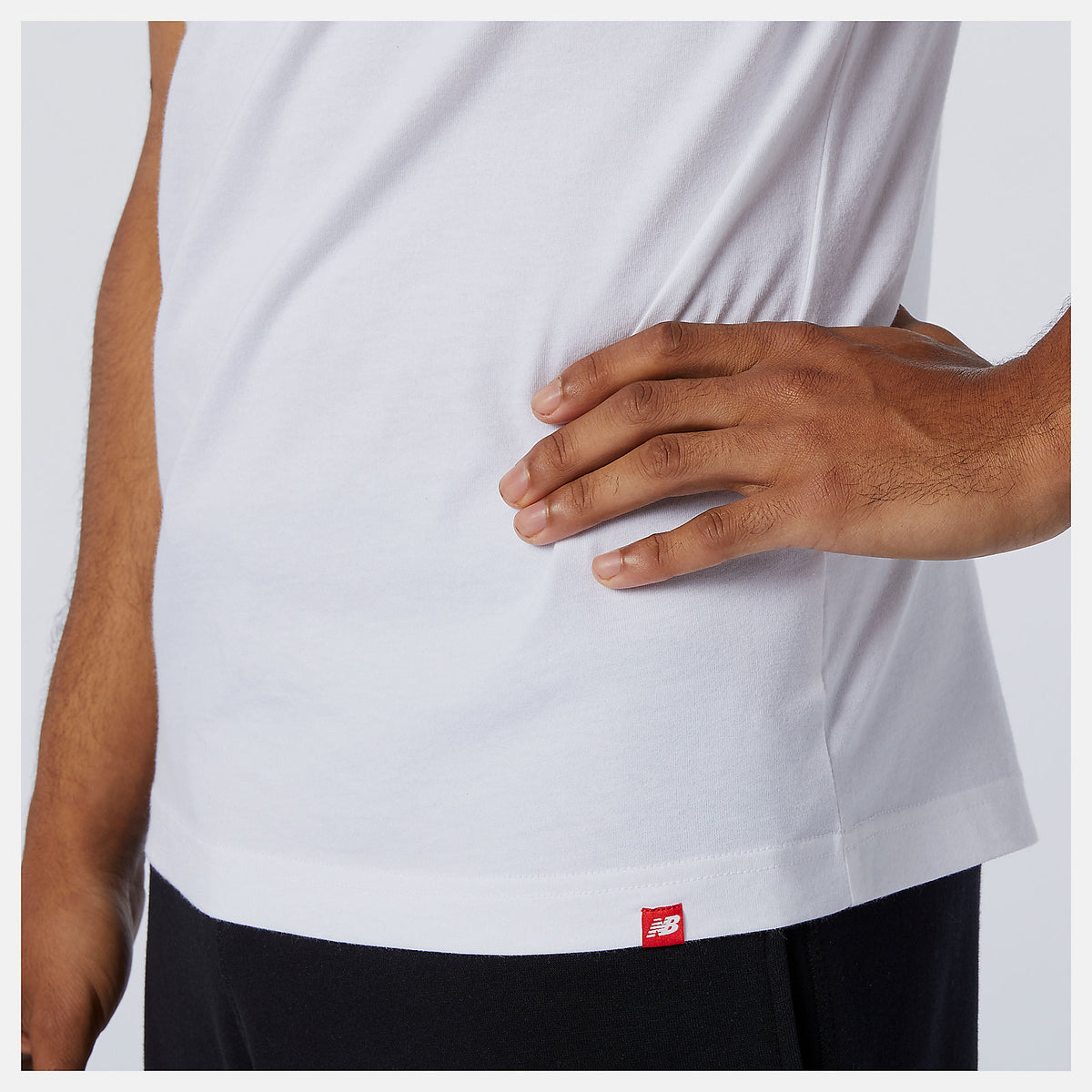 Men New Balance Essentials Stacked Logo Tee