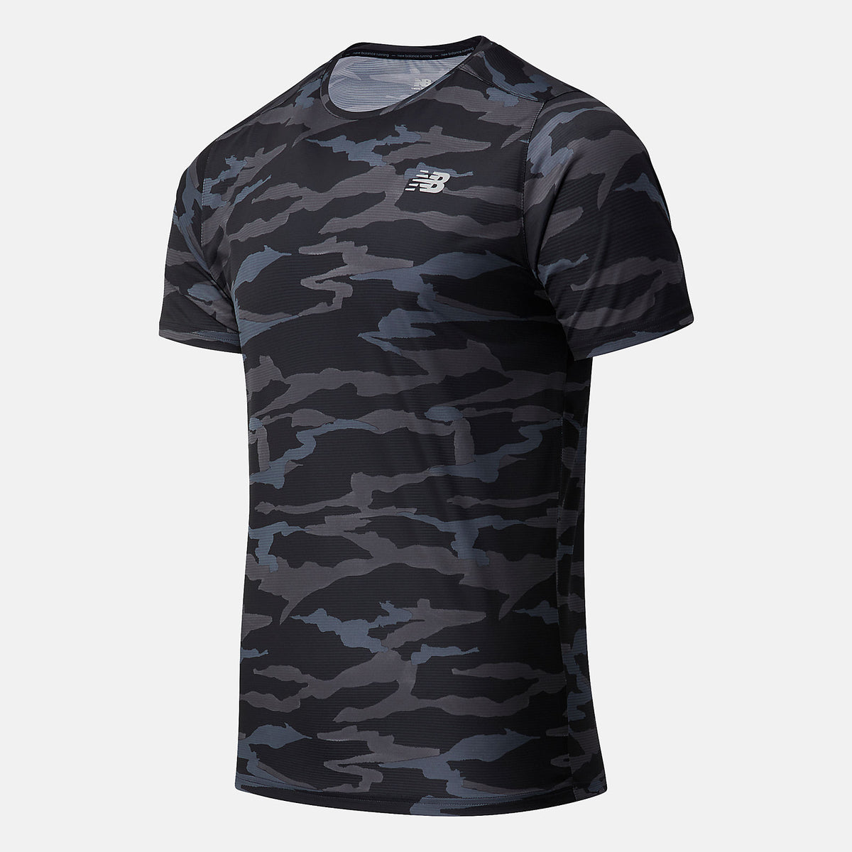 Men New Balance Printed Accelerate Short Sleeve