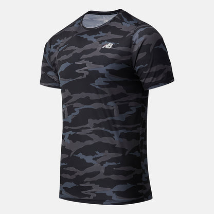 Men New Balance Printed Accelerate Short Sleeve