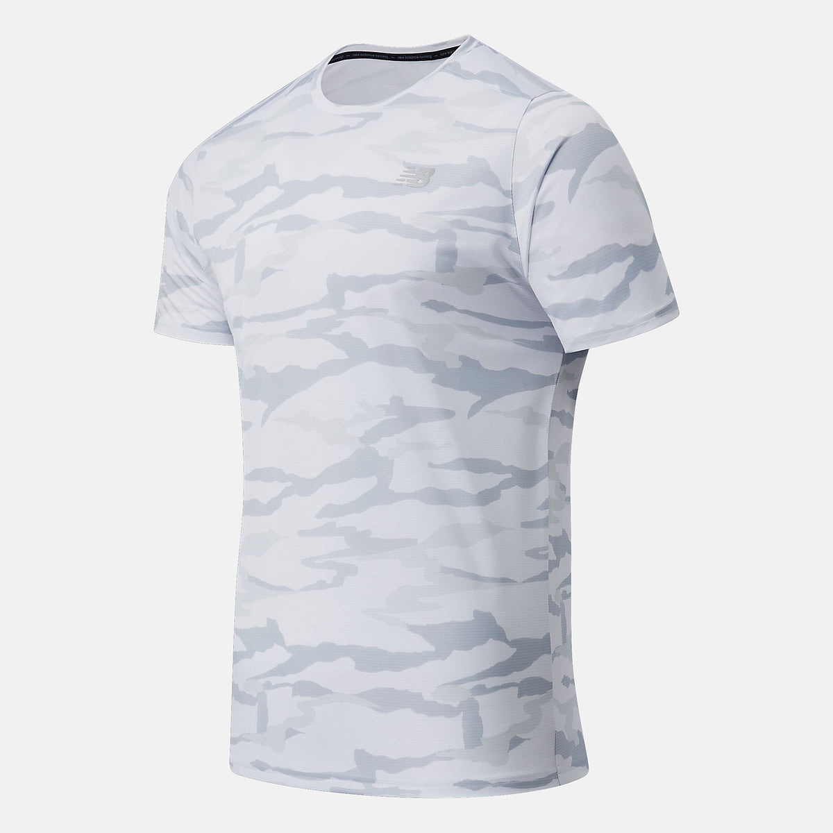Men New Balance Printed Accelerate Short Sleeve
