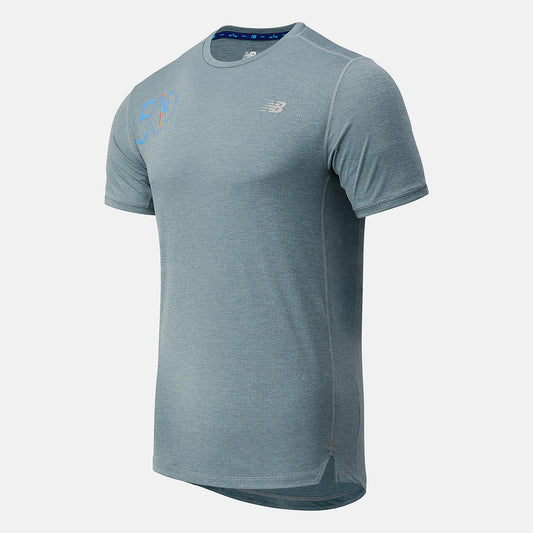 Men New Balance NYC Marathon Impact Run Short Sleeve