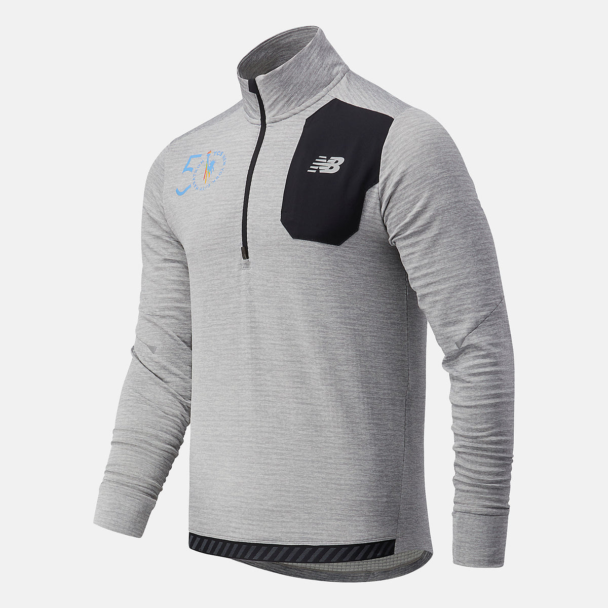 Men New Balance NYC Marathon Impact Run Grid Back Half Zip