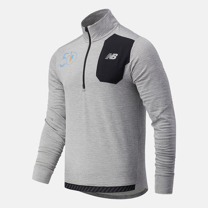 Men New Balance NYC Marathon Impact Run Grid Back Half Zip