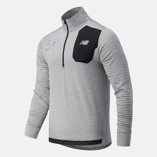 Men New Balance NYC Marathon Impact Run Grid Back Half Zip