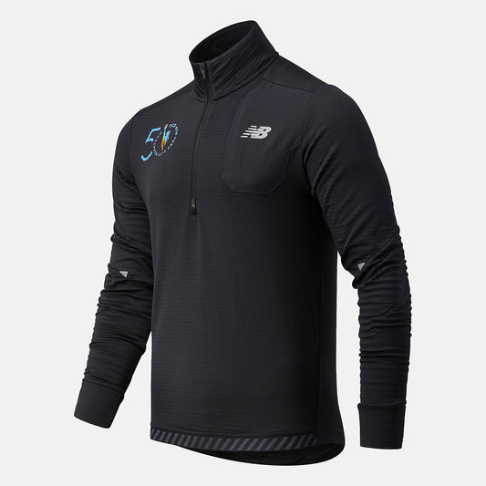 Men New Balance NYC Marathon Impact Run Grid Back Half Zip
