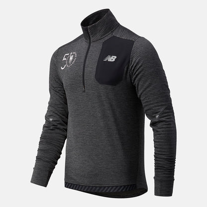 Men New Balance NYC Marathon Impact Run Grid Back Half Zip