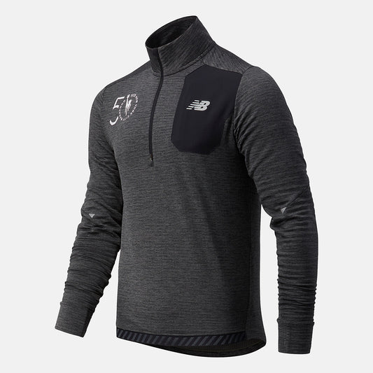 Men New Balance NYC Marathon Impact Run Grid Back Half Zip