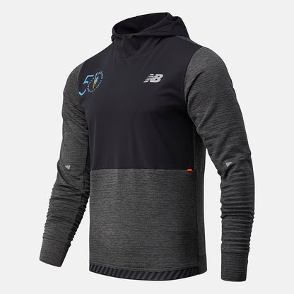 Men New Balance NYC Marathon Impact Run Grid Back Hoodie