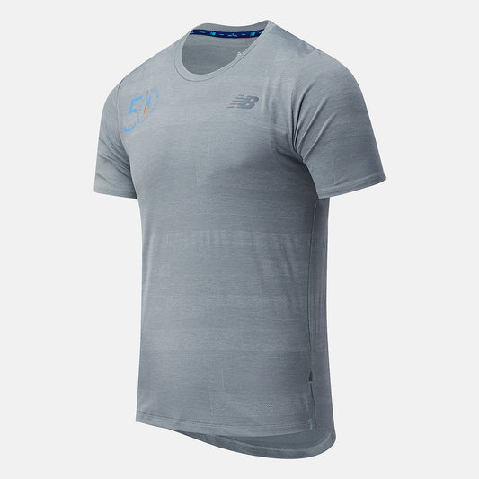 Men New Balance NYC Marathon Q Speed Fuel Jacquard Short Sleeve