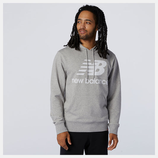Men New Balance NB Essentials Stacked Logo Po Hoodie