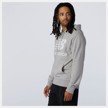 Men New Balance NB Essentials Stacked Logo Po Hoodie