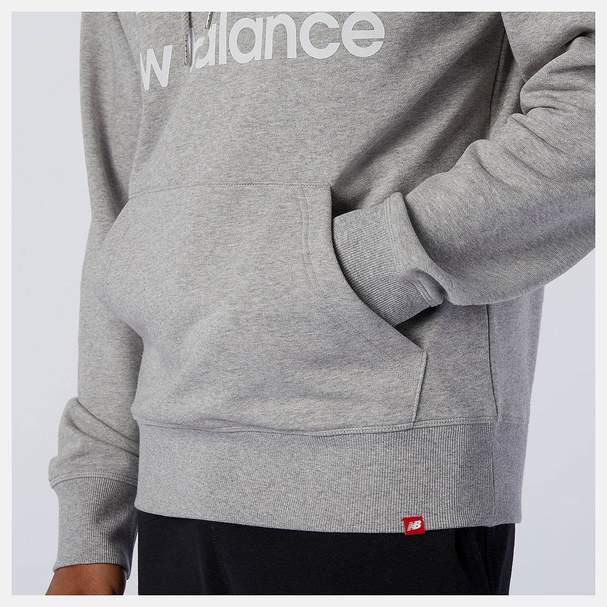Men New Balance NB Essentials Stacked Logo Po Hoodie