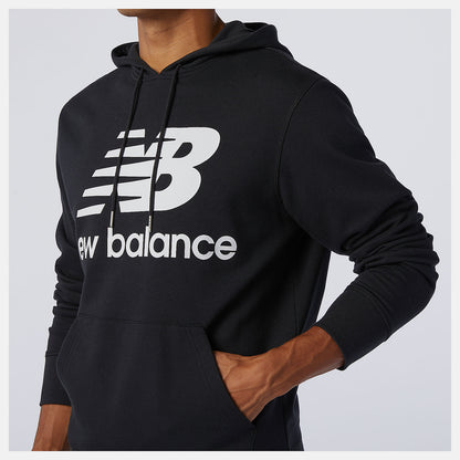 Men New Balance NB Essentials Stacked Logo Po Hoodie