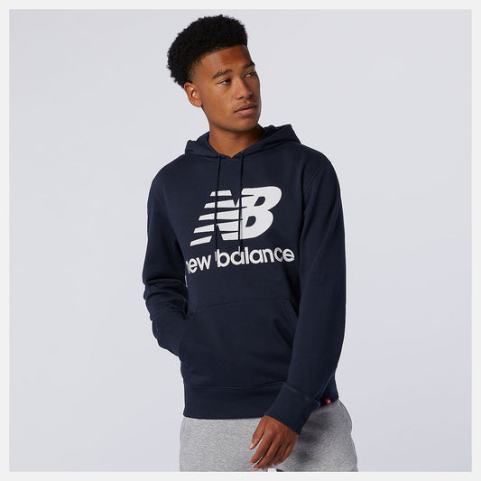 Men New Balance NB Essentials Stacked Logo Po Hoodie