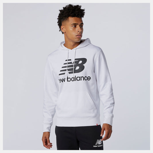 Men New Balance NB Essentials Stacked Logo Po Hoodie