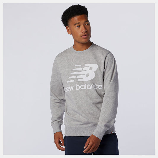 Men New Balance NB Essentials Stacked Logo Crew