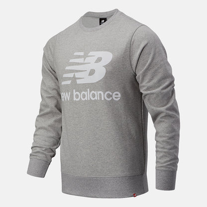Men New Balance NB Essentials Stacked Logo Crew