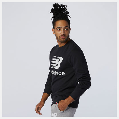 Men New Balance NB Essentials Stacked Logo Crew