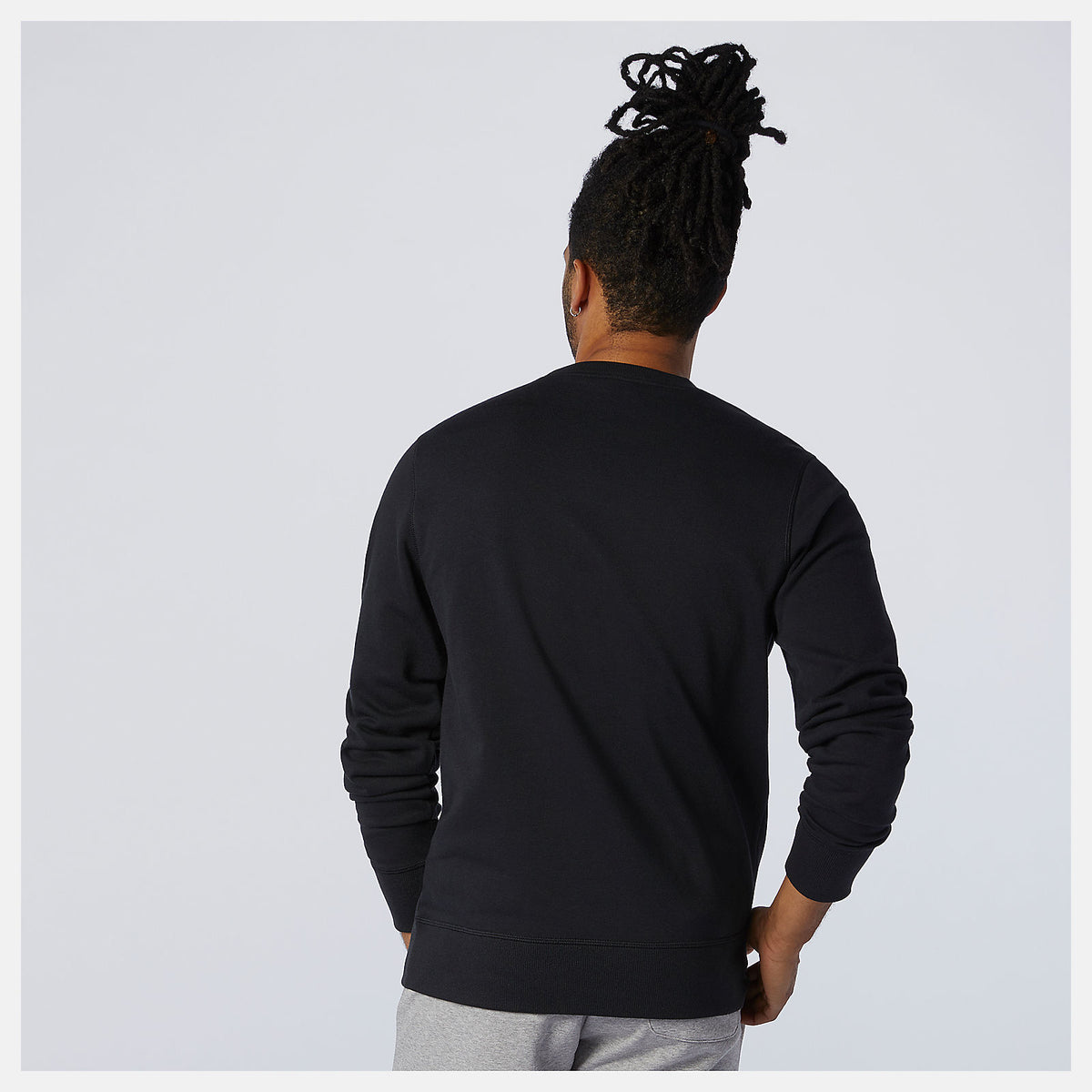 Men New Balance NB Essentials Stacked Logo Crew