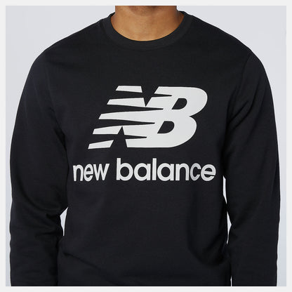 Men New Balance NB Essentials Stacked Logo Crew