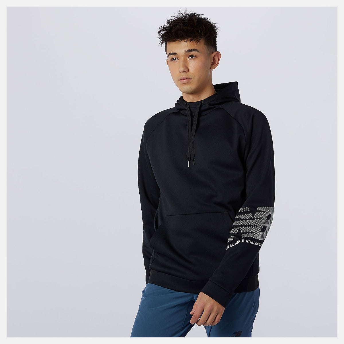 Men New Balance Tenacity Fleece Pullover