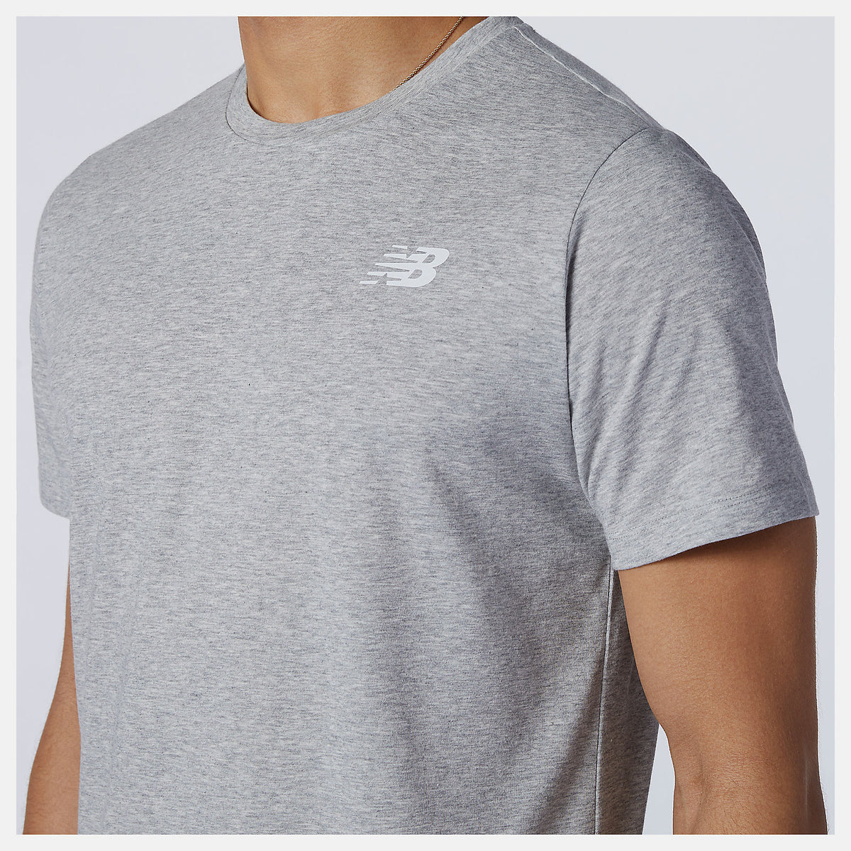 Men New Balance Heathertech Tee