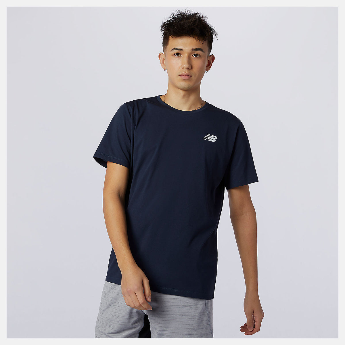 Men New Balance Heathertech Tee