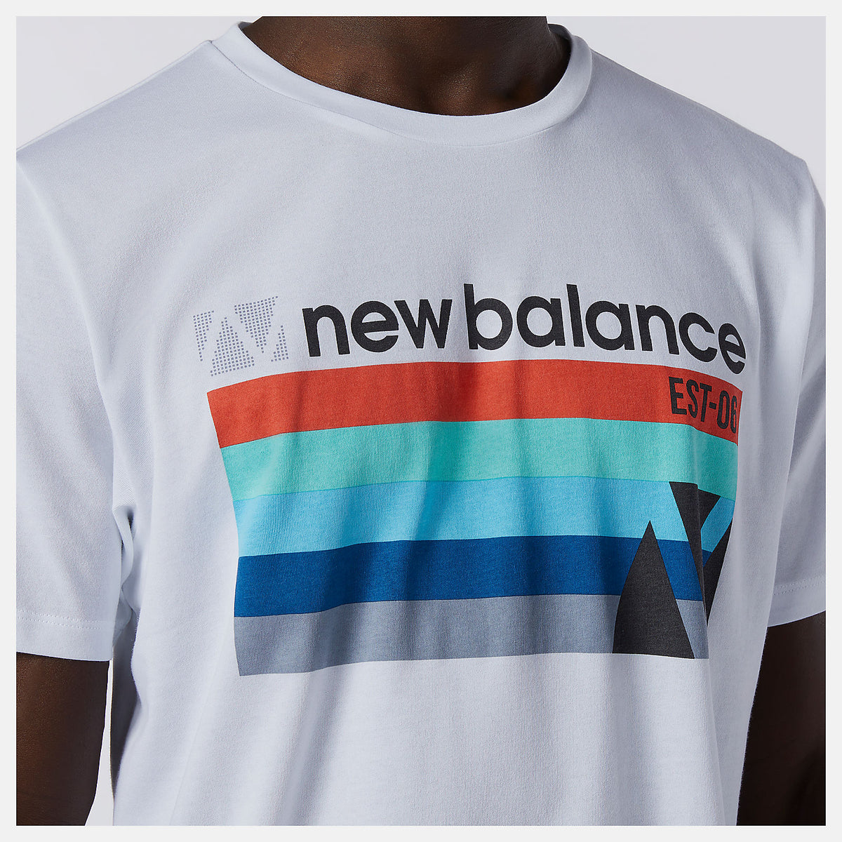 Men New Balance Graphic Heathertech Tee