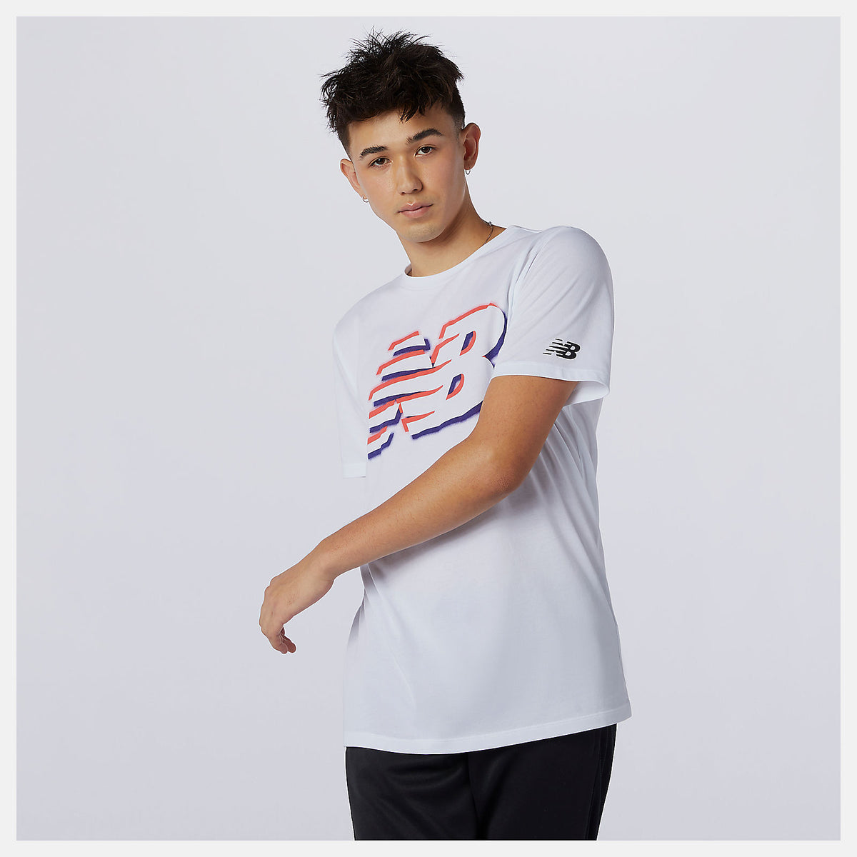 Men New Balance Graphic Heathertech Tee