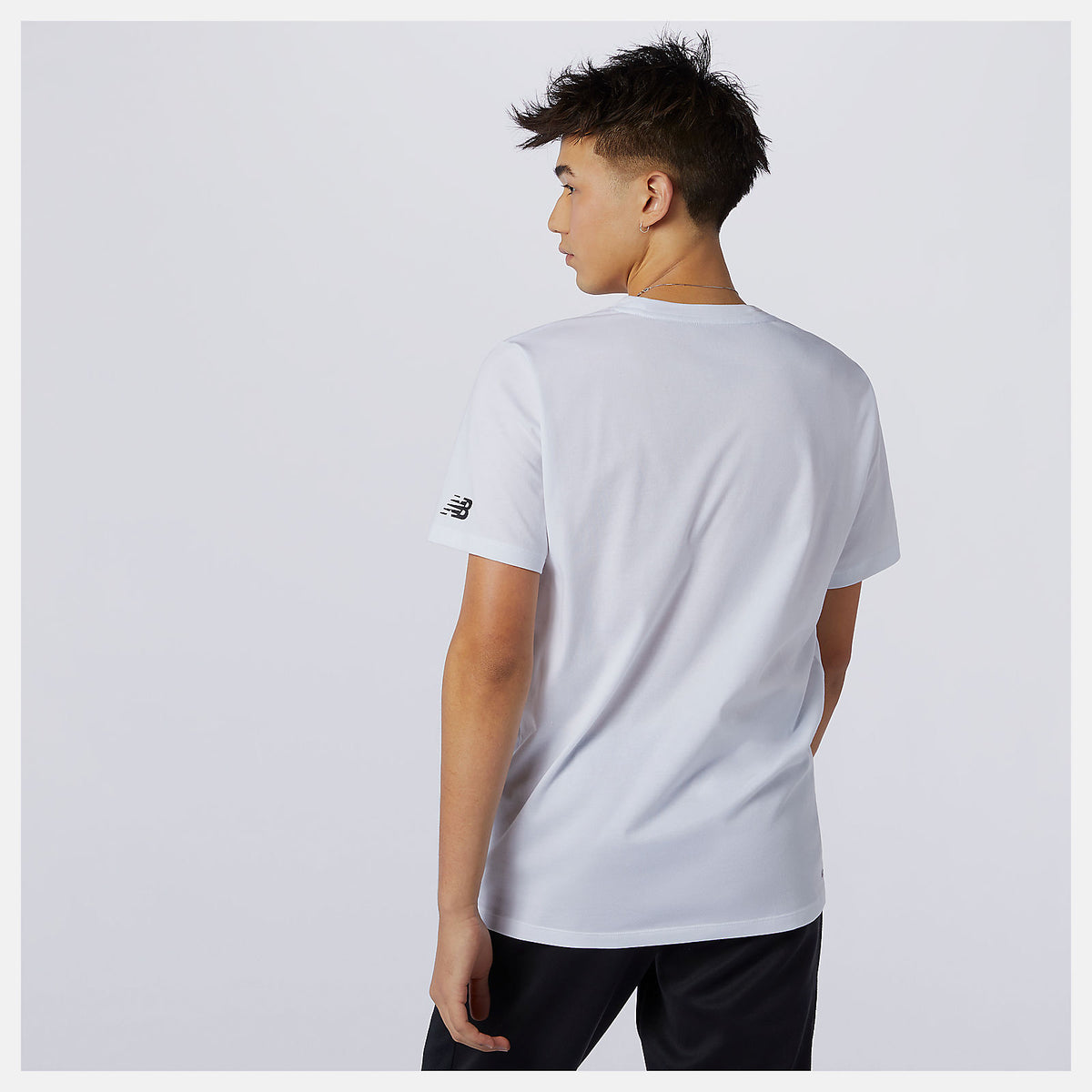 Men New Balance Graphic Heathertech Tee