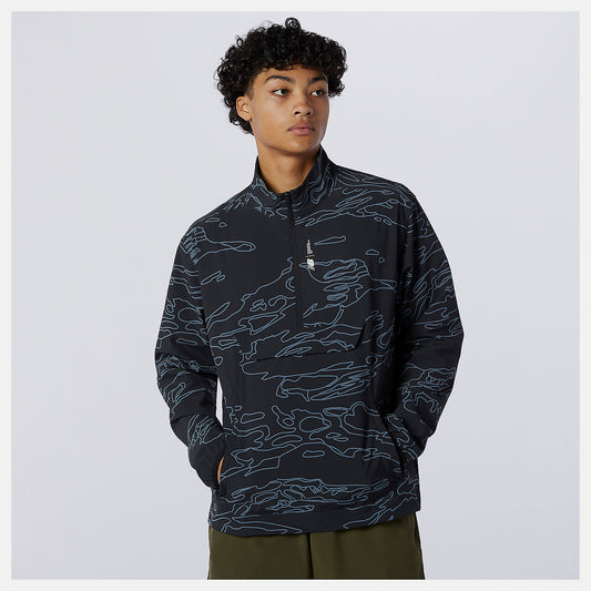 Men New Balance Fortitech Printed Woven Pullover