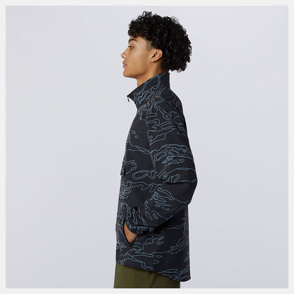 Men New Balance Fortitech Printed Woven Pullover