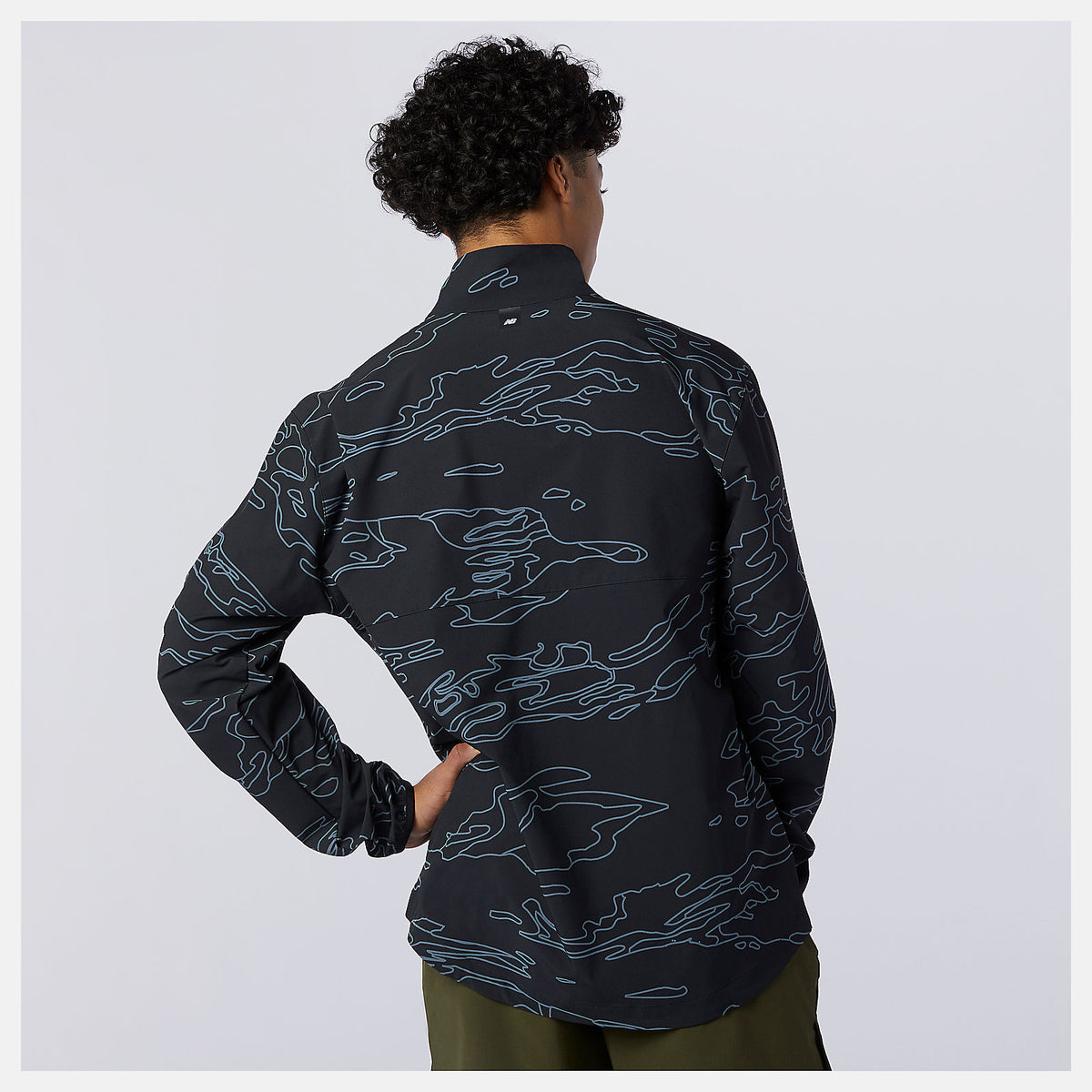 Men New Balance Fortitech Printed Woven Pullover