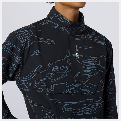 Men New Balance Fortitech Printed Woven Pullover