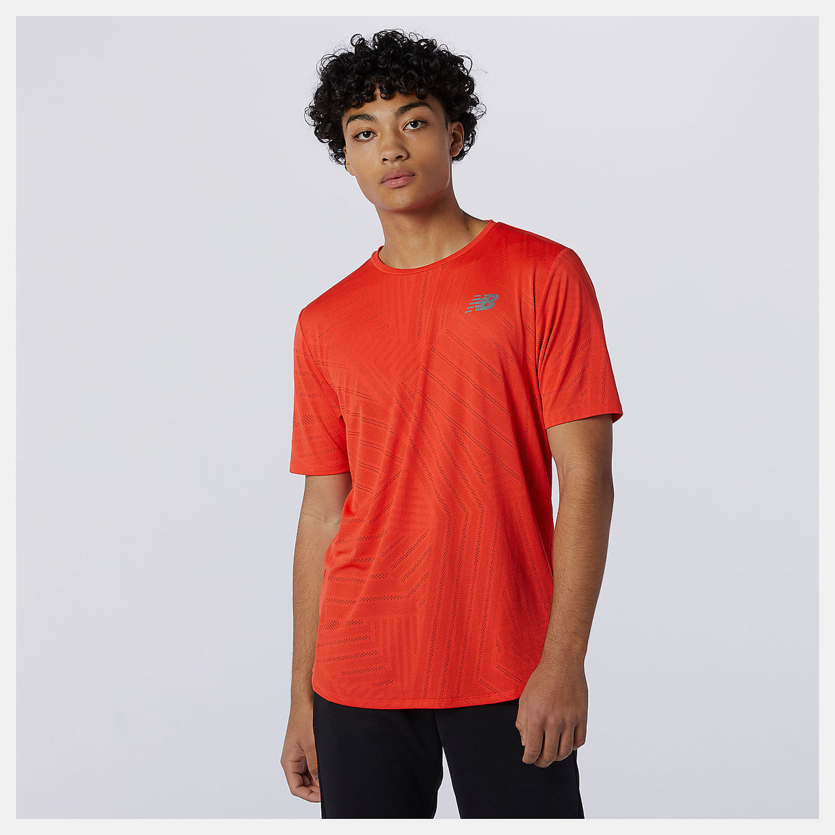Men New Balance Q Speed Fuel Short Sleeve
