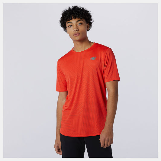 Men New Balance Q Speed Fuel Short Sleeve