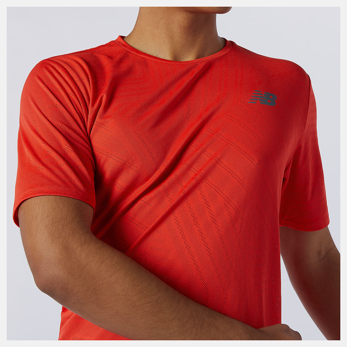 Men New Balance Q Speed Fuel Short Sleeve