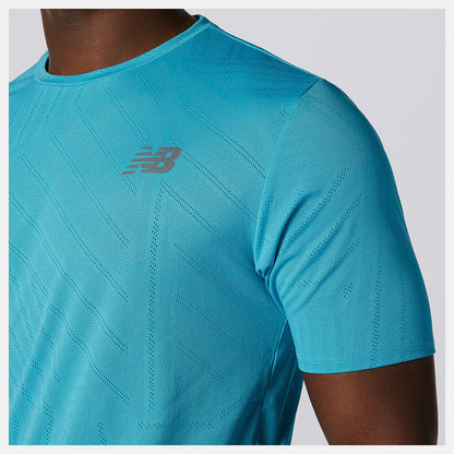 Men New Balance Q Speed Fuel Short Sleeve