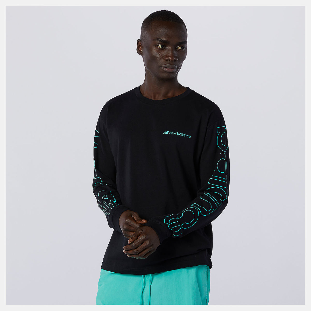 Men New Balance NB Sport Style Optiks Longsleeve Tee