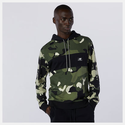 Men New Balance NB Essentials Fleece Camo Hoodie