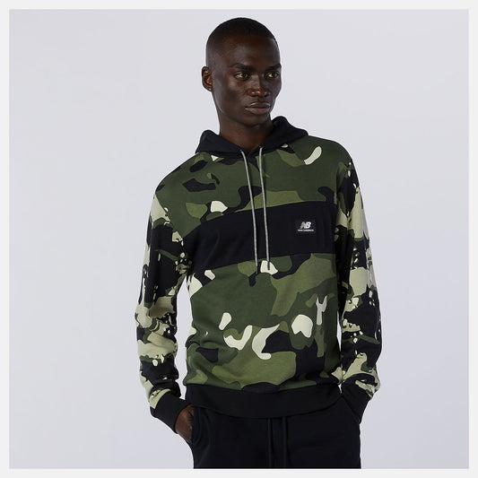 Men New Balance NB Essentials Fleece Camo Hoodie
