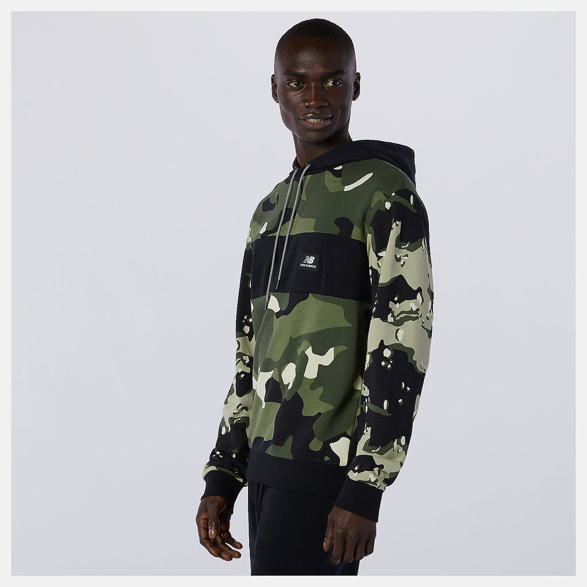 Men New Balance NB Essentials Fleece Camo Hoodie